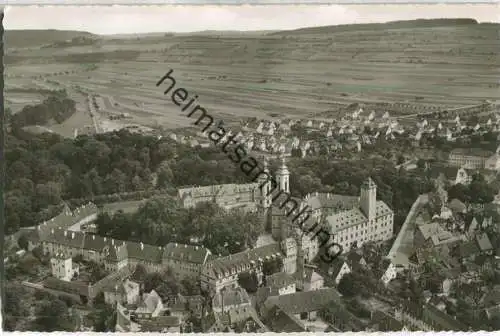 Bad Mergentheim - Blick auf das Hoch- und Deutschmeister-Schloss - Luftaufnahme - Verlag Schöning & Co. Lübeck