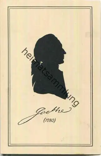 Silhouette - Goethe 1780 - Verlag Fr. A. Ackermann München Nr. 1336