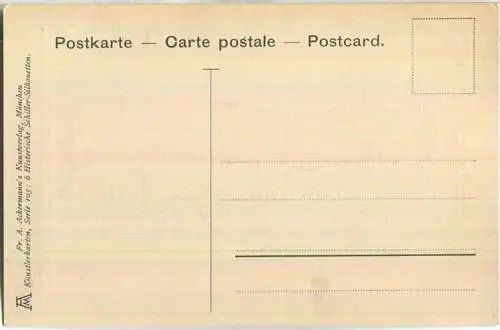 Silhouette - Friedrich Schiller 1790 - Verlag Fr. A. Ackermann München Nr. 1348