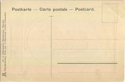 Silhouette - Charlotte von Lengefeld 1784 - Verlag Fr. A. Ackermann München Nr. 1345