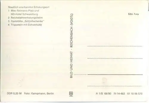 Schwarzburg - Verlag Bild und Heimat Reichenbach