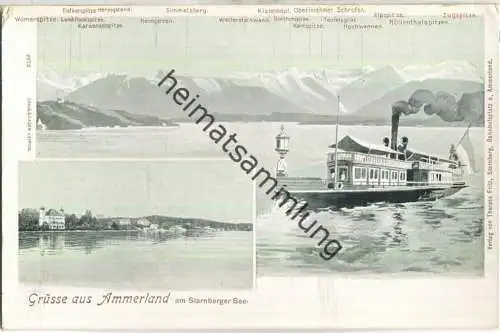 Ammerland am Starnberger See - Verlag Therese Fritz Starnberg - Louis Glaser Leipzig ca. 1900