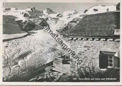 Coaz-Hütte mit Sella und Glüschaint - Foto-AK Grossformat - Edition Feuerstein Schuls - gel. 194