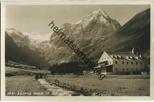 Lüsens im Sellraintal - Foto-Ansichtskarte - Verlag Sepp Ritzer & Elis Braunhoft Innsbruck