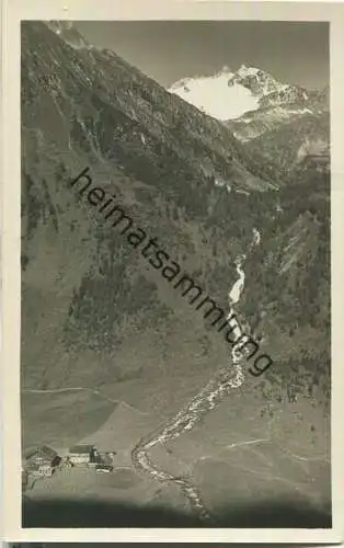 Krimmler Tauernhaus und Reichenspitze - Foto-Ansichtskarte - Verlag C. Jurischek Salzburg