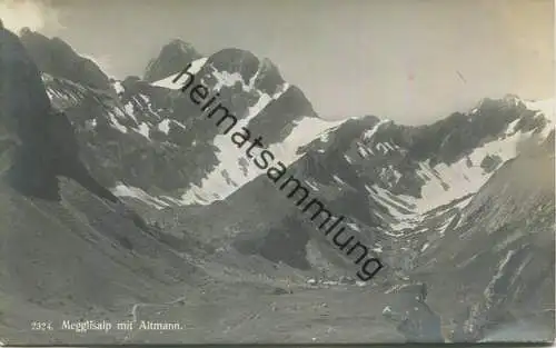 Megglisalp - Foto-AK - Verlag Frei & Co. St. Gallen