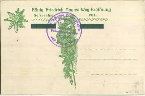 Fallwand und Molignon vom König Friedrich August-Weg aus - König Friedrich August-Weg-Eröffnung 1911