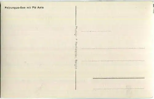 Palpuogua-See mit Piz Aela - Foto-Ansichtskarte