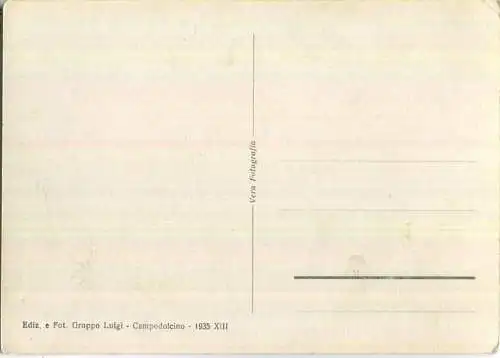 Stradale dello Spluga visto dall'alto - Foto-Ansichtskarte - Ediz. Groppo Luigi Campodolcino 1935