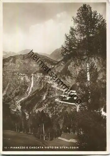 Pianazzo e Cascata visto da Starleggia - Foto-Ansichtskarte - Ediz. Groppo Luigi Campodolcino 1935