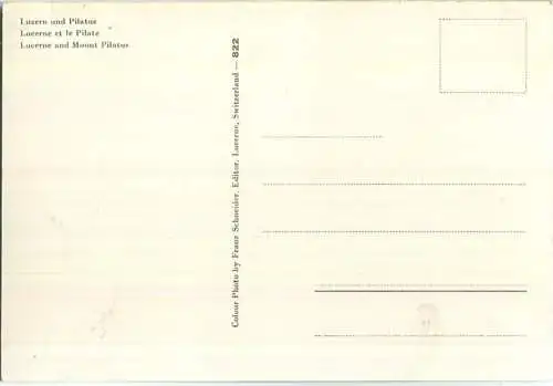 Luzern und Pilatus - Fahrgastschiff - Edition Franz Schneider Luzern