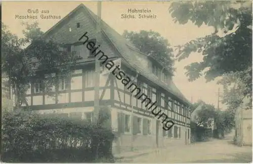 Hohnstein - Gasthaus Meschke - Verlag Max Köhler Dresden