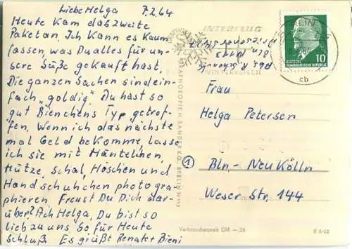 Igel mit Wanderkarte - Verlag H. Sander Berlin 1963