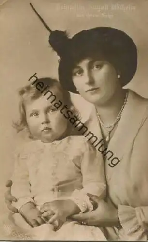 Preussen - Prinzessin August Wilhelm mit ihrem Sohn - Phot. Ernst Sandau