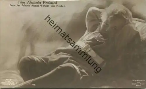 Preussen - Prinz Alexander Ferdinand - Sohn des Prinzen August Wilhelm von Preussen - Phot. Jüptner-Stuhr Berlin - Verla