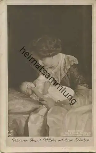 Preussen - Prinzessin August Wilhelm mit ihrem Söhnchen - Phot. Selle-Kuntze-Niederastroth Potsdam