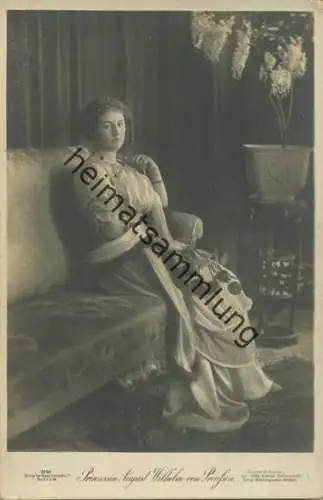 Preussen - Prinzessin August Wilhelm von Preussen - Photograph Niederastroth - Verlag Gust. Liersch Berlin