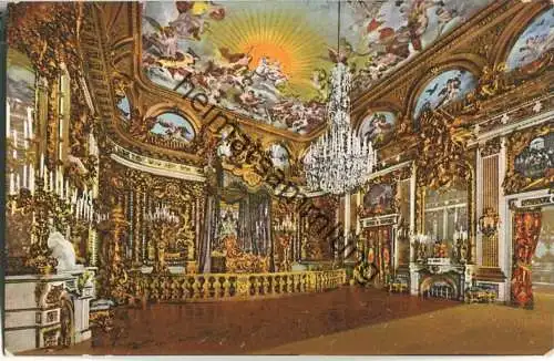 Königliches Schloss Herrenchiemsee - das Prachtbett - F. Durner's Kunstverlag Prien 1914