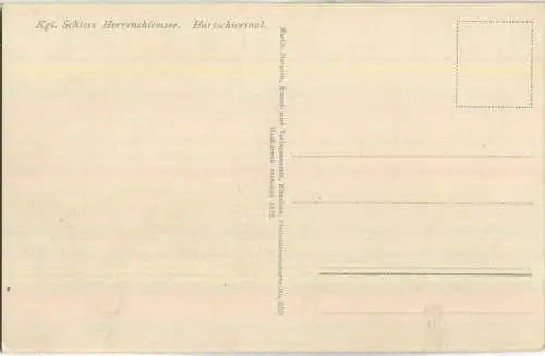 Königliches Schloss Herrenchiemsee - Hartschiersaal - Verlag Martin Herpich München 1912