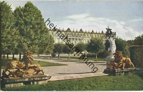 Königliches Schloss Herrenchiemsee - Gartenseite links - Verlag Martin Herpich München