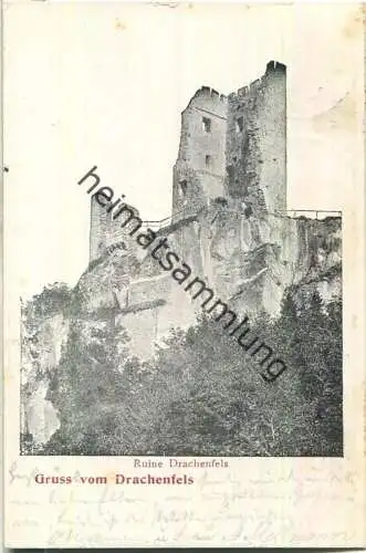 Gruss vom Drachenfels - Ruine Drachenfels