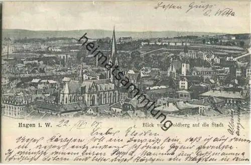 Hagen - Blick vom Goldberg auf die Stadt