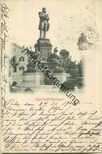 Pola - Tegetthoff-Denkmal - Verlag A. Bonetti Pola