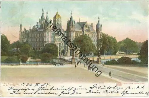 Schwerin - Schloss - Verlag Louis Glaser Leipzig