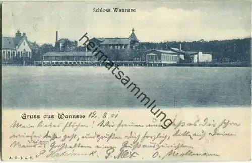 Gruss aus Wannsee - Schloss Wannsee