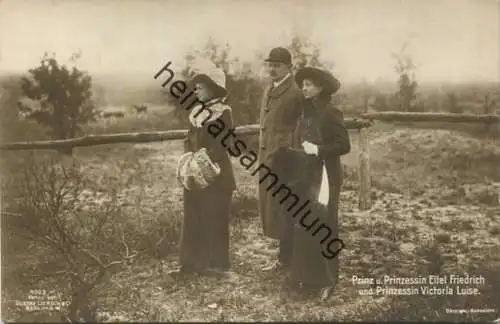 Preussen - Prinz und Prinzessin Eitel Friedrich und Prinzessin Victoria Luise - Verlag Gustav Liersch Berlin