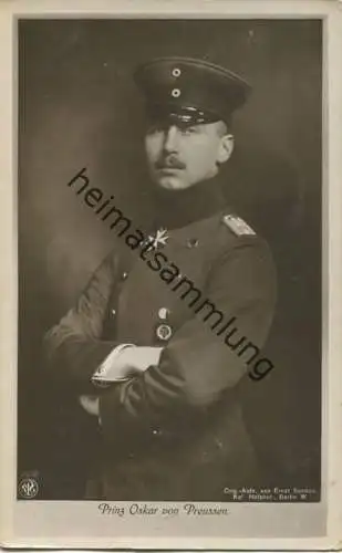 Preussen - Prinz Oskar von Preussen in Uniform - Phot. Ernst Sandau Berlin