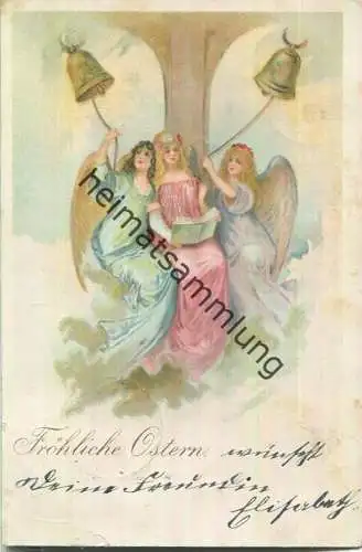 Fröhliche Ostern - Engel - Glocken