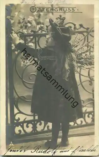 Ostergruss - Mädchen - Foto-AK