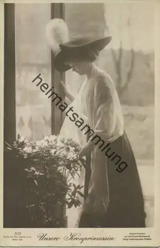 Preussen - Kronprinzessin - Phot. W. Niederastroth Potsdam - Verlag Gustav Liersch Berlin