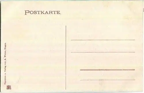 Hohentwiel mit Singen und Bodensee - Künstlerkarte M. Gönner 1906 - Verlag A. Weber Singen