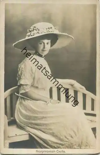 Preussen - Kronprinzessin Cecilie - Phot. Hiesinger Cairo