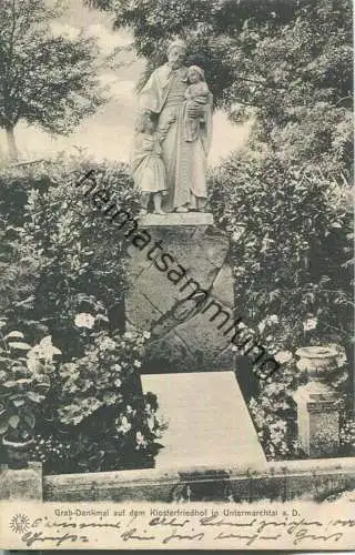 Untermarchtal - Grab-Denkmal auf dem Klosterfriedhof - Verlag L. Schaller Stuttgart 1905