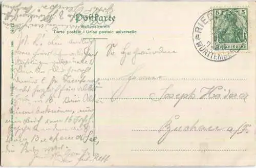 Riedlingen - Verlag Gebr. Metz Tübingen 1905