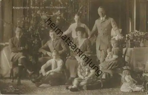 Preussen - Kronprinzliche Familie - Weihnachten 1924 - Phot. Niederastroth Potsdam - Verlag Gustav Liersch Berlin