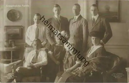 Preussen - Kronprinzliche Familie - Weihnachten 1924 - Phot. Niederastroth Potsdam - Verlag Gustav Liersch Berlin