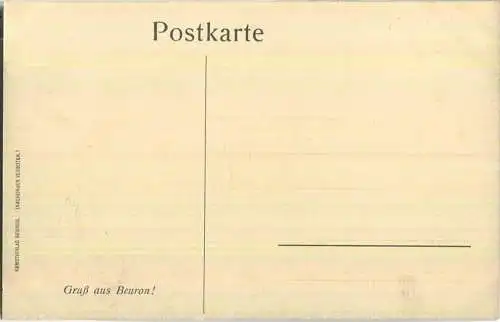 Gruss aus Beuron - Schäfer mit Schafherde - Kunstverlag Beuron