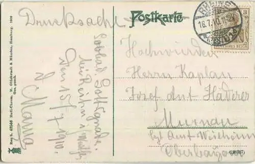 Solbad Gottesgabe bei Rheine - Kurhaus - Badehaus - Verlag M. Glückstadt & Münden Hamburg 1909