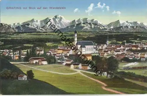 Grafing mit Blick auf den Wendelstein - Verlag K. Zerle München