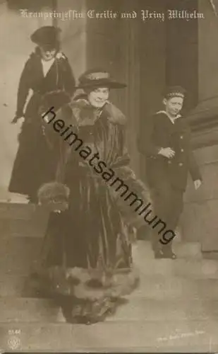 Preussen - Kronprinzessin Cecilie und Prinz Wilhelm