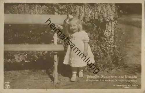 Preussen - Prinzessin Alexandrine von Preussen - Phot. W. Niederastroth Potsdam