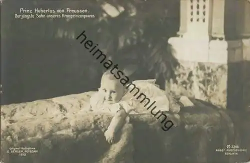 Preussen - Prinz Hubertus von Preussen - Phot. G. Berger Potsdam 1910