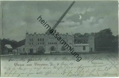 Gruss aus Treptow - Sternwarte - Verlag J. Goldiner Berlin