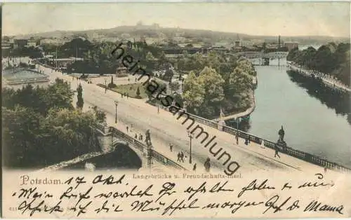 Potsdam - Langebrücke und Freundschaftsinsel - Verlag L. Saalfeld Berlin