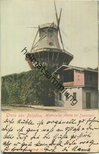 Potsdam - Historische Mühle bei Sanssouci - Verlag Ludwig Rath Berlin