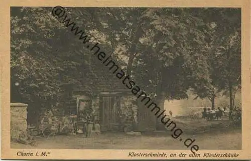 Chorin - Klosterschmiede an der alten Klosterschänke - Verlag Arthur Redecker Berlin 30er Jahre